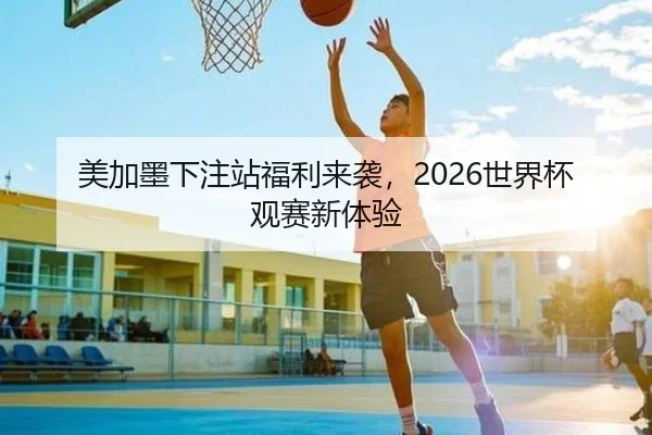 美加墨下注站福利来袭，2026世界杯观赛新体验